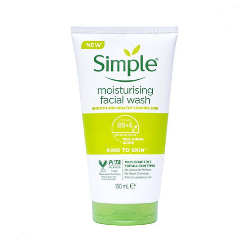 ژل شستشو صورت سیمپل مدل مرطوب کننده حجم 150 میل