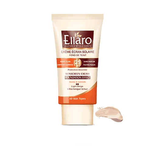 کرم ضد آفتاب رنگی الارو با SPF25 رنگ بژ روشن
