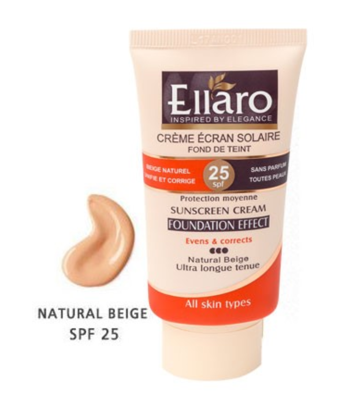 قیمت کرم ضد آفتاب رنگی الارو با SPF25 رنگ بژ طبیعی