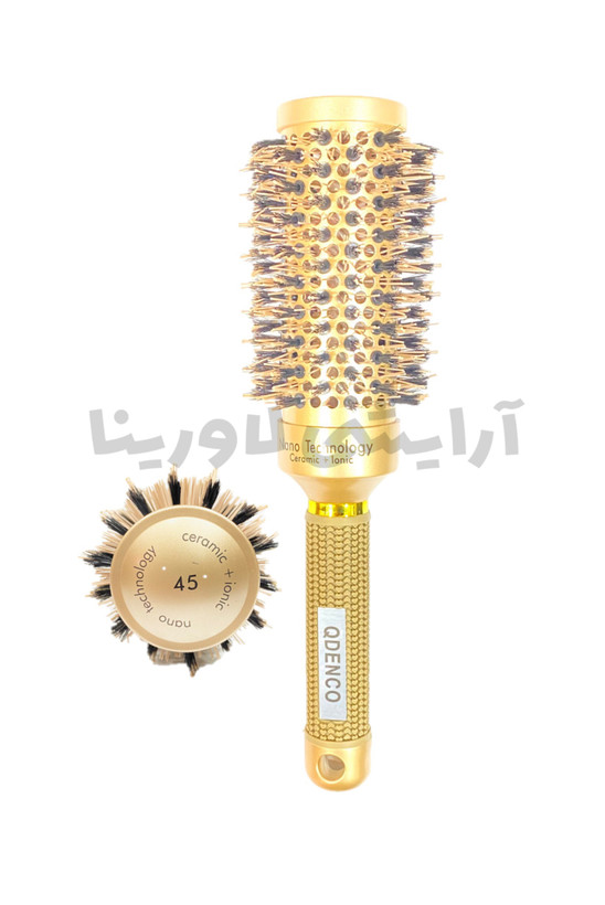 قیمت برس گرد نسوز اکستنشن مو کیودنکو QDENCO سایز45