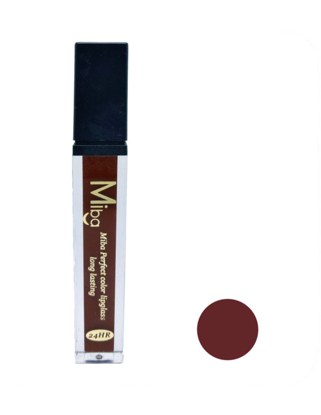 رژ مایع بادمجانی میبا 514