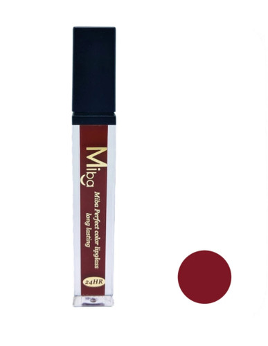 رژ مایع بادمجانی میبا 509