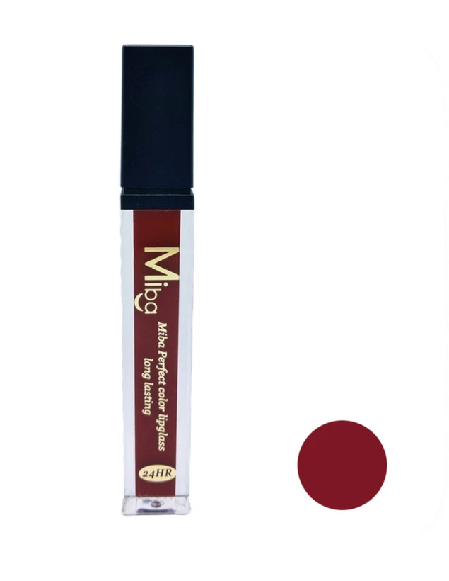 رژ مایع بادمجانی میبا 509