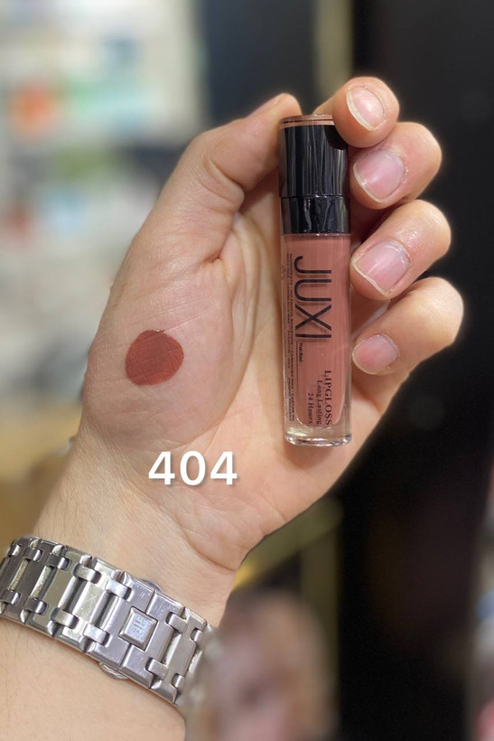 رنگ رژ لب مایع ژاکسی شماره 404 ضداب 24 ساعته