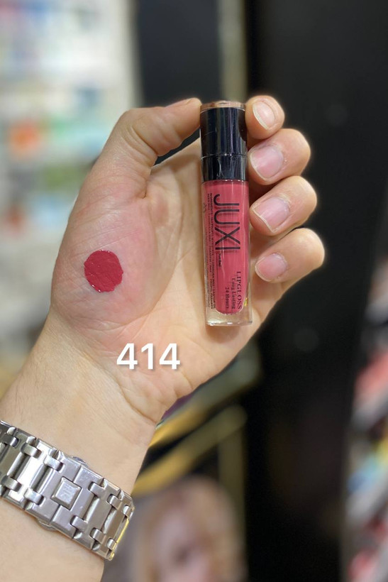 رنگ رژ لب مایع ژاکسی شماره 414 ضداب 24 ساعته