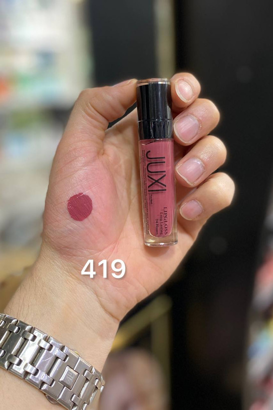 رنگ رژ لب مایع ژاکسی شماره 419 ضداب 24 ساعته