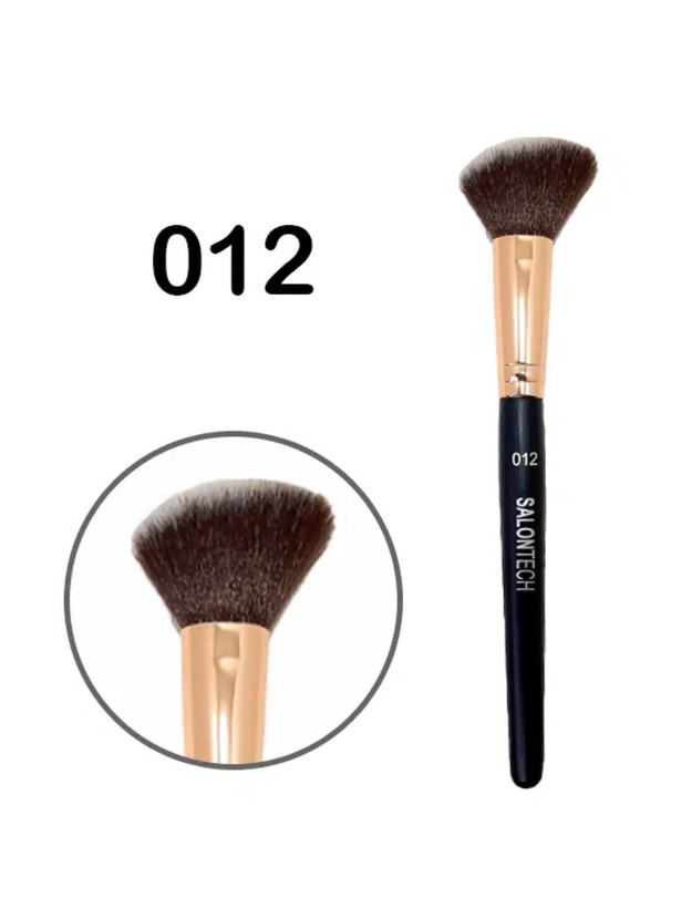 براش آرایشی سالن تک مدل سرکج پهن کد 012