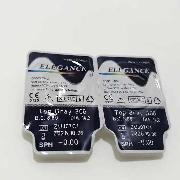 لنز چشم رنگی الگانس رنگ Top Gray کد 306 Elegance