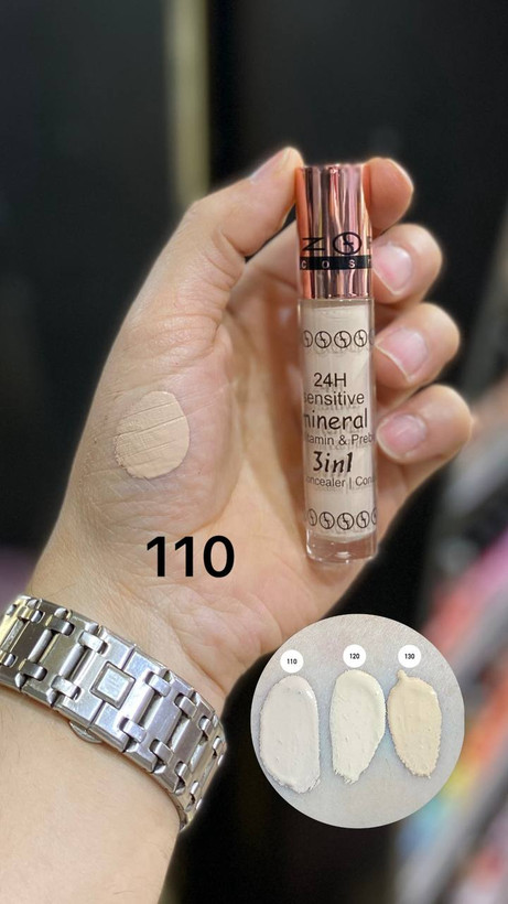 کانسیلر مایع زوپینی 3in1 اورجینال 10میل کد 110