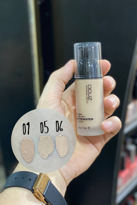 تست رنگبندی کرم پودر اوکاز