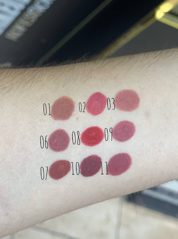 رنگبندی مداد لب ضد آب 24 ساعته اکسوس | Exus Lipliner