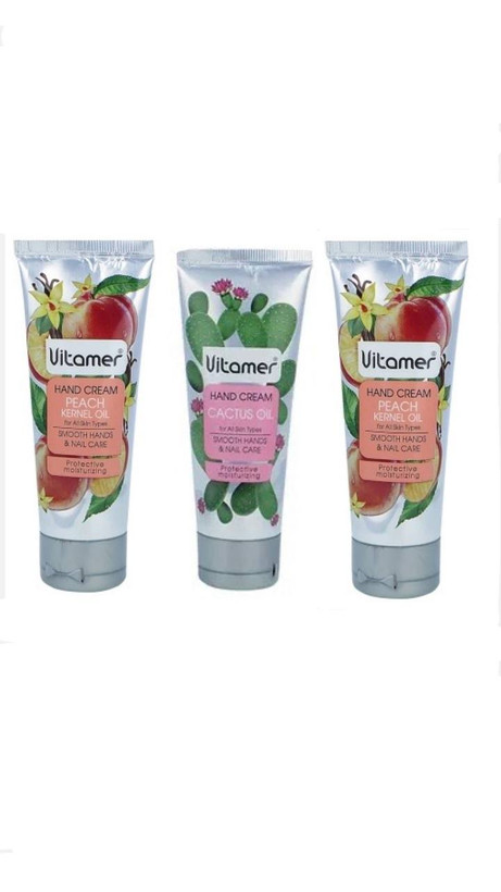 کرم 3 تایی مرطوب کننده ویتامر رایحه زیتون - کاکتوس- هلو حجم 75 میلی لیتر