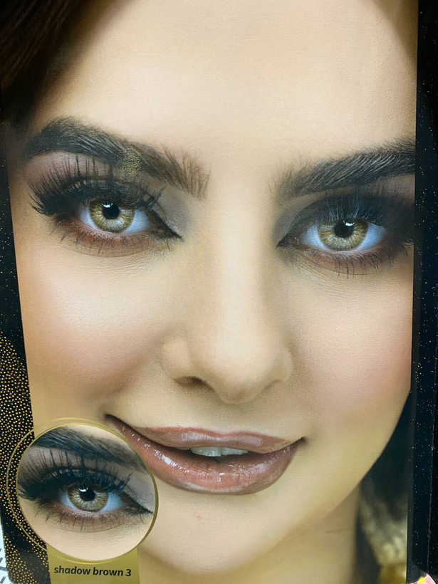 عکس و خرید لنز چشم عسلی شدو بروان 3 بلینک shadowbrown3