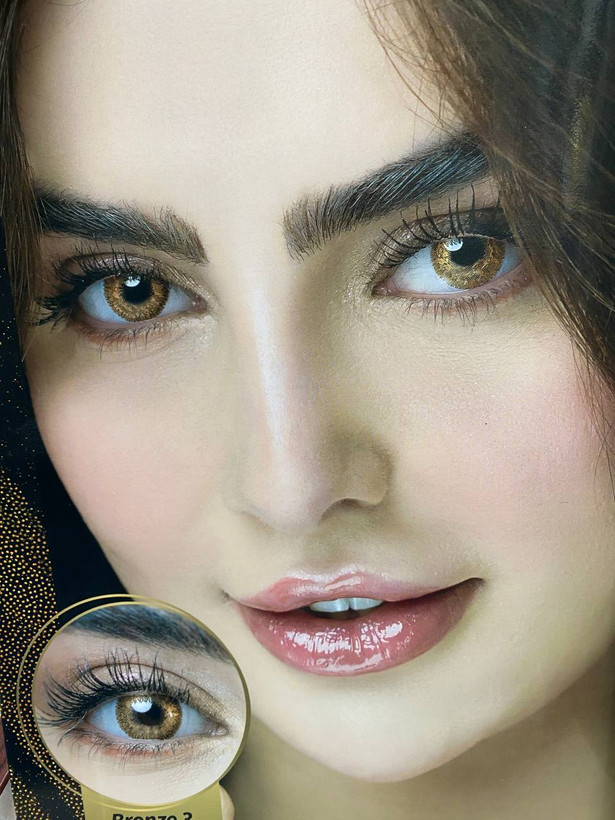 عکس و تست لنز چشم عسلی بلینک BRONZE3