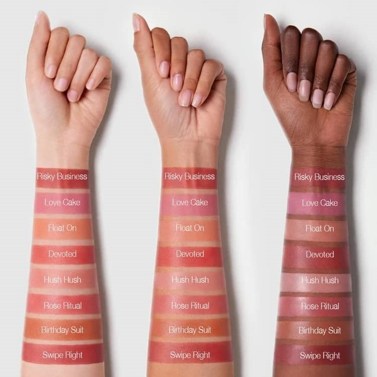 تست رنگبندی رژگونه مایع اورجینال رنگ Rose Ritual مات حجم 5.2ml