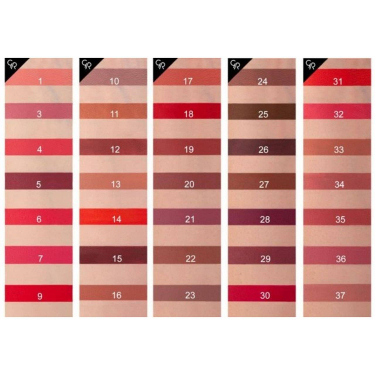 رنگبندی رژ گلدن رز مات