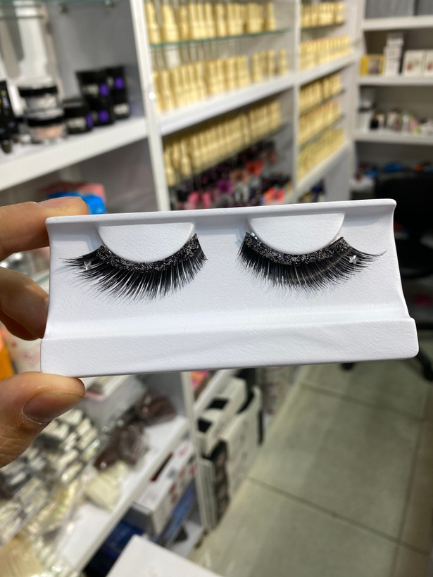 مژه مصنوعی چشم مارینا مدل ma 007 اکلیلی همراه با چسب مژه