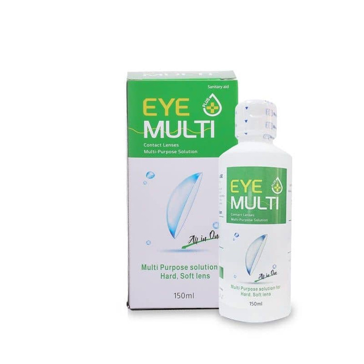 مایع لنز و محلول شستشوی لنز چندکاره آیمولتیپلاس EYE-MULTI-Plus انواع حجم