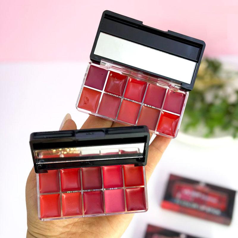 پالت رژ لب 10 رنگ ویولت violet