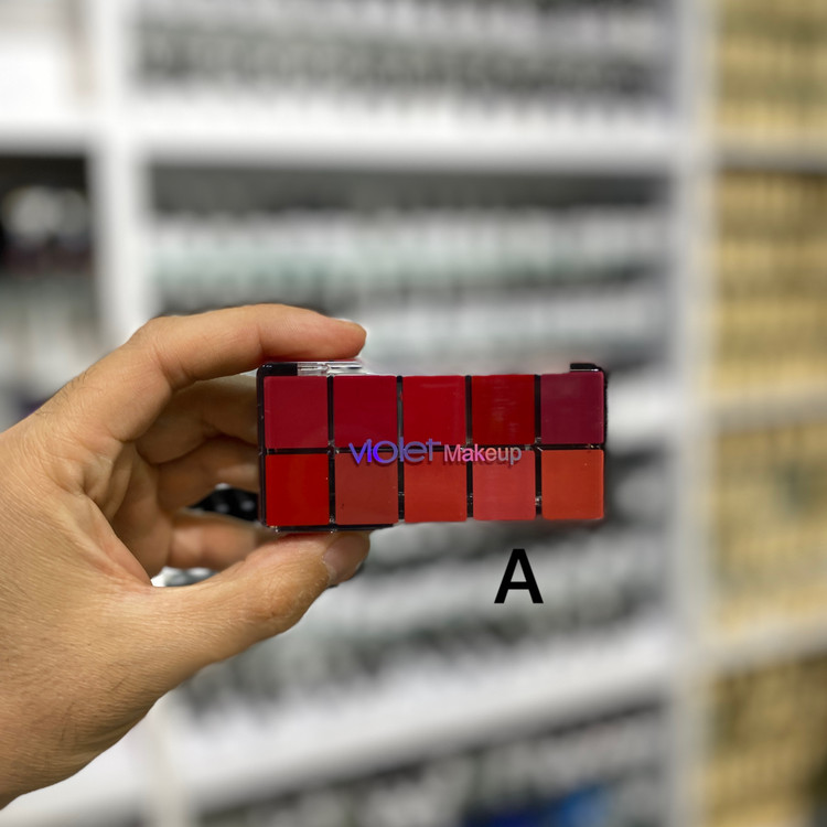 پالت رژ لب 10 رنگ ویولت lipstick palette